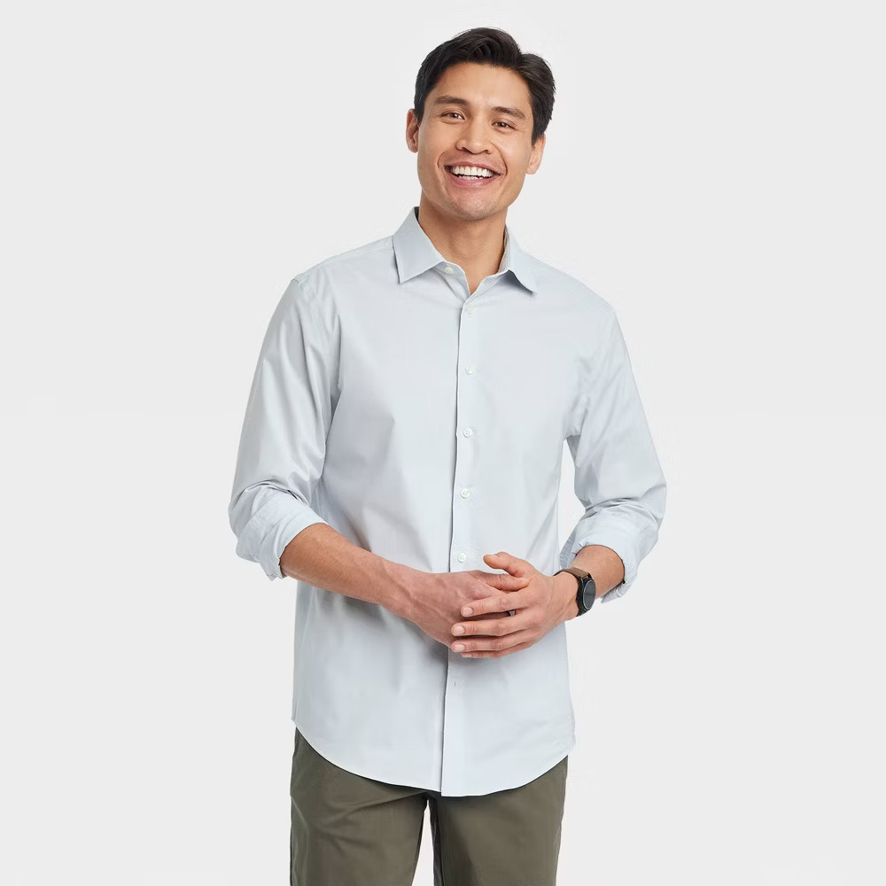 Goodfellow & Co Men’s Performance Button Down Dress Shirt Long Sleeve