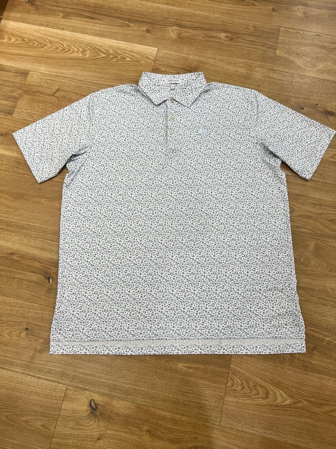 Peter Millar Summer Comfort Tampa Bay Rays MLB Logo Print Performance Polo Shirt