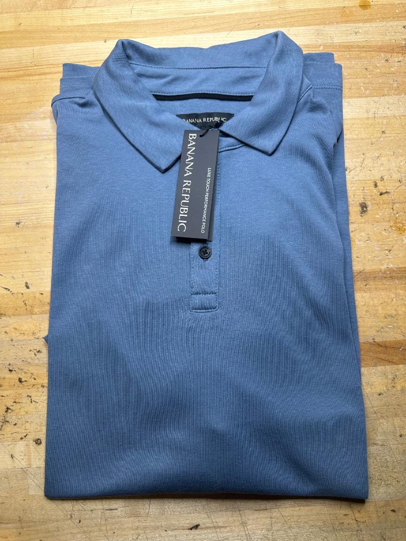 Banana Republic Men’s Luxe Touch Performance Polo Shirts 100% Cotton Variety