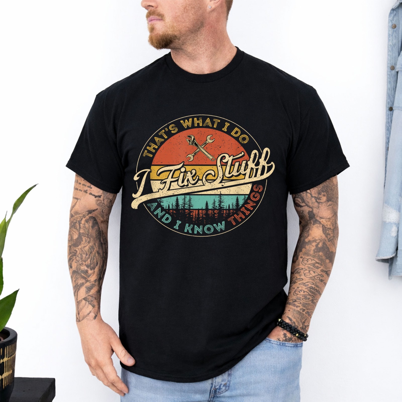 Vintage That’s What I Do I Fix Stuff and I Know Things T-Shirt