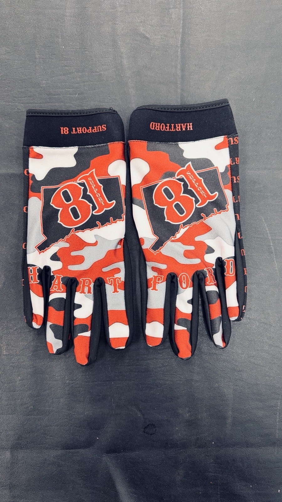 Hells Angels Hartford Support 81 Motorcycle Riding Gloves (LIMITED EDITION)
