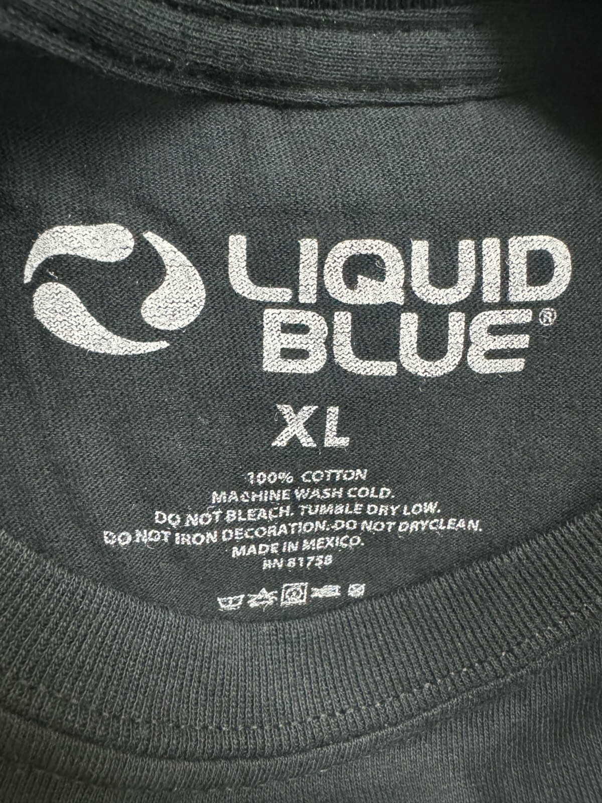 Liquid Blue dark fantasy Wizard Black T-Shirt christmas new year tee