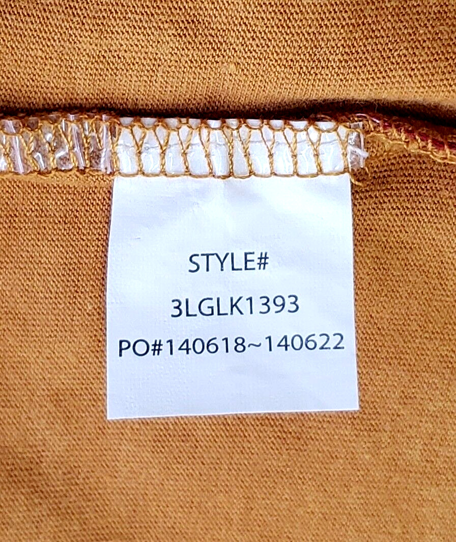 Levi’s Men’s Hoodie Shirt Large Long Sleeve Brown Pullover Sweater Big Logo New