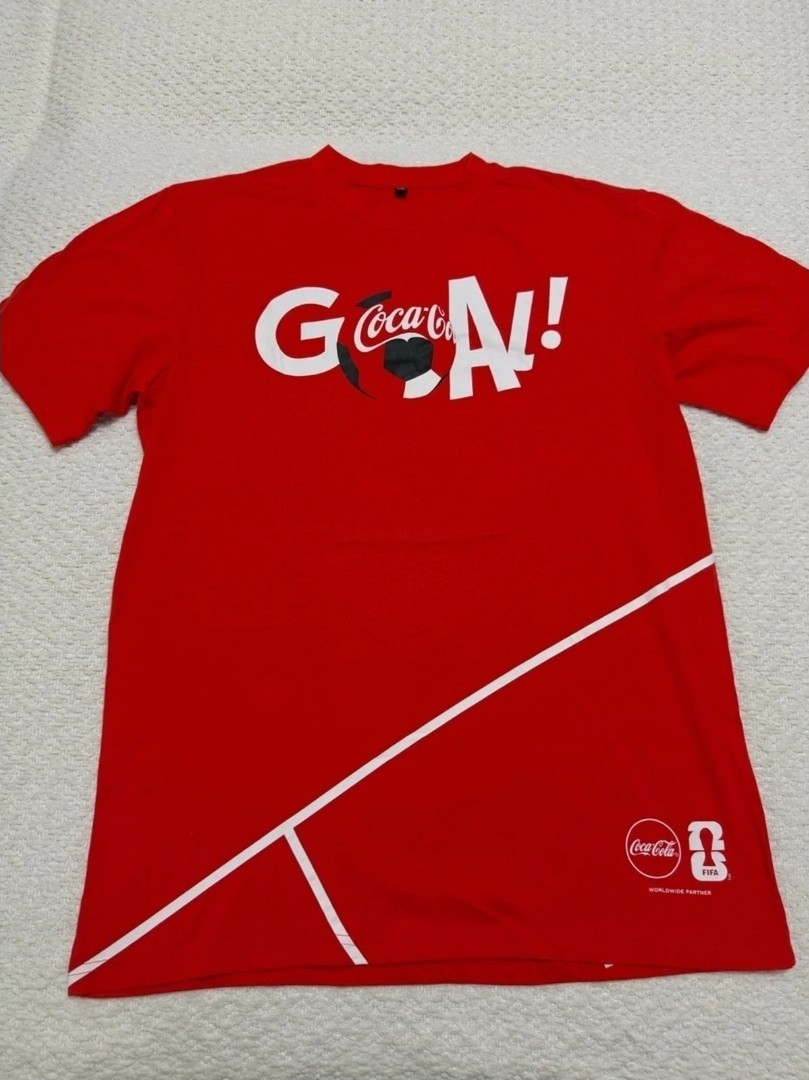 New Coca Cola Red Graphic Tee Short Sleeve 2026 FIFA World Cup Shirt XL
