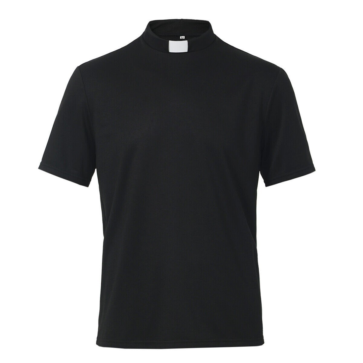 Clergy Shirt Priest Vicar T Shirt Pastor Shirts with Clerical Tab Collar