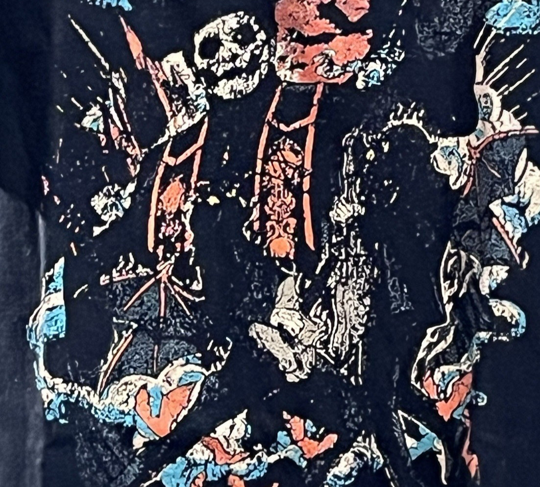 Port & Company Ghost Band Graphic T-Shirt Black Papa Emeritus Vintage Size L