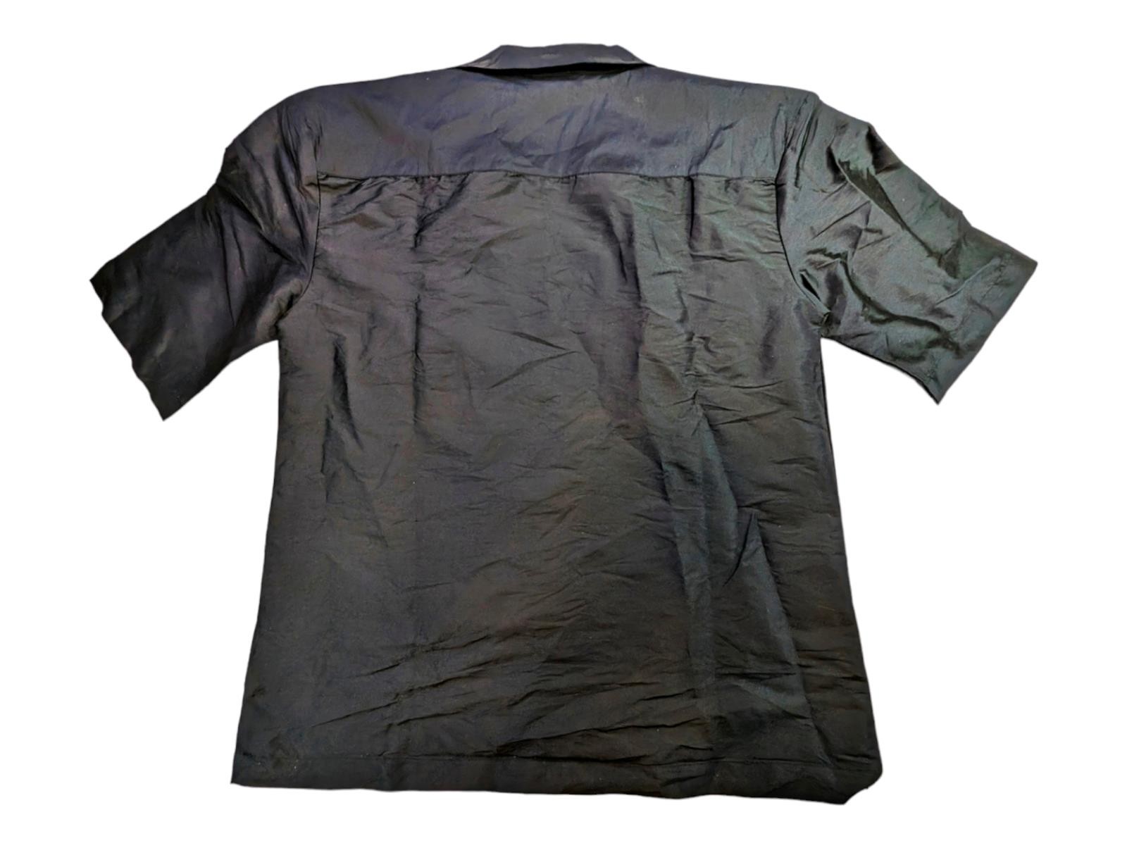 Boohooman SHORT SLEEVE REVERE UTILITY SHIRT Black Medium