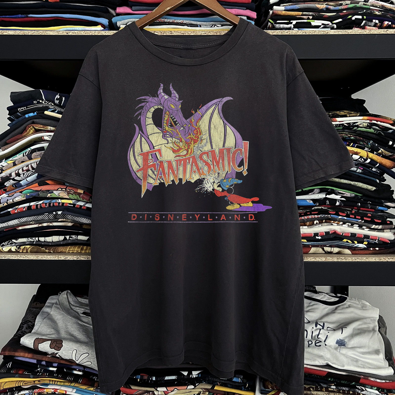 90s Fantasia ‘Fantasmic’ Disneyland Rare T-Shirt Black M