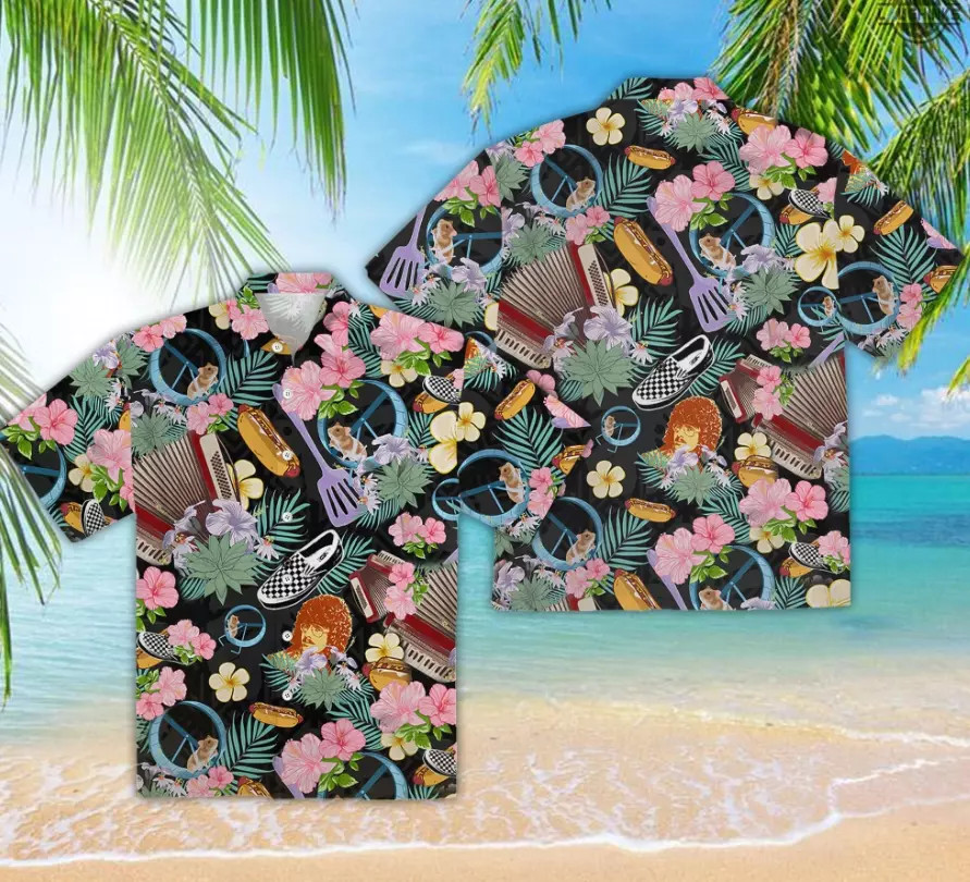 Weird Al Yankovic Hawaiian Shirt Men’s, Casual Short Sleeve, Summer Shirt, Beach