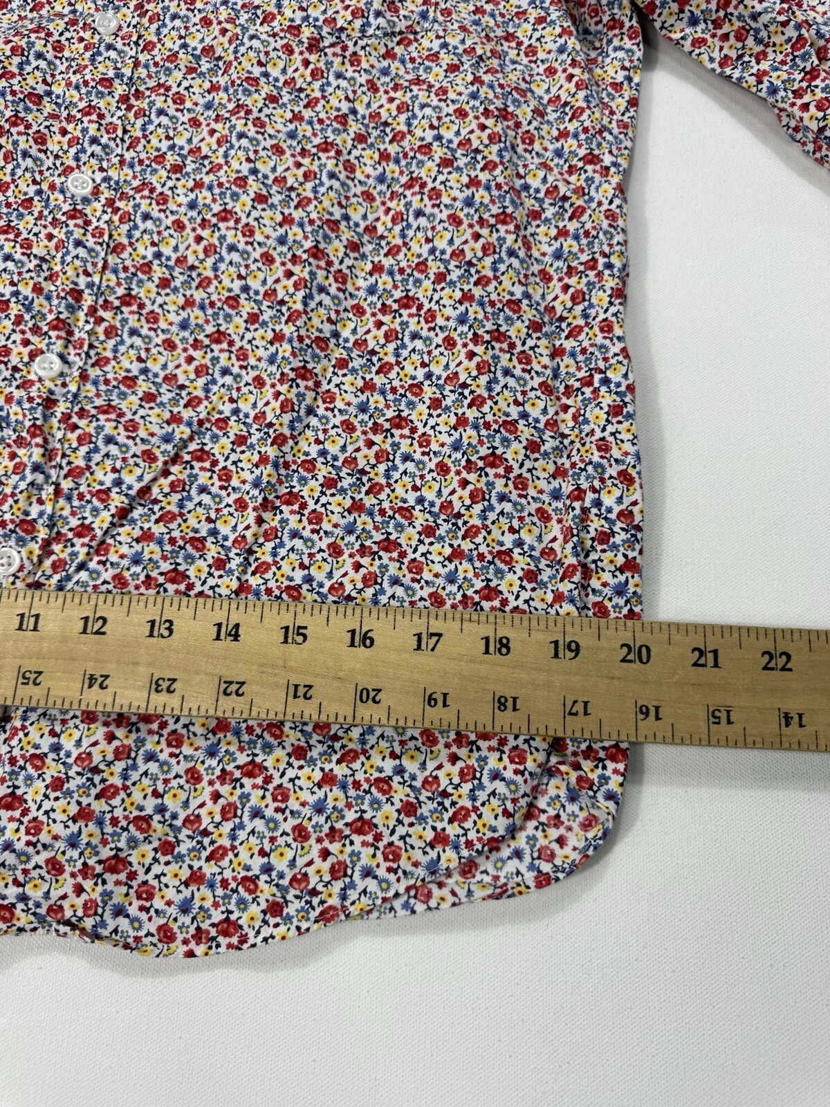 J Crew Men’s Medium Slim Fit Button Shirt Floral Print Casual Modern Preppy