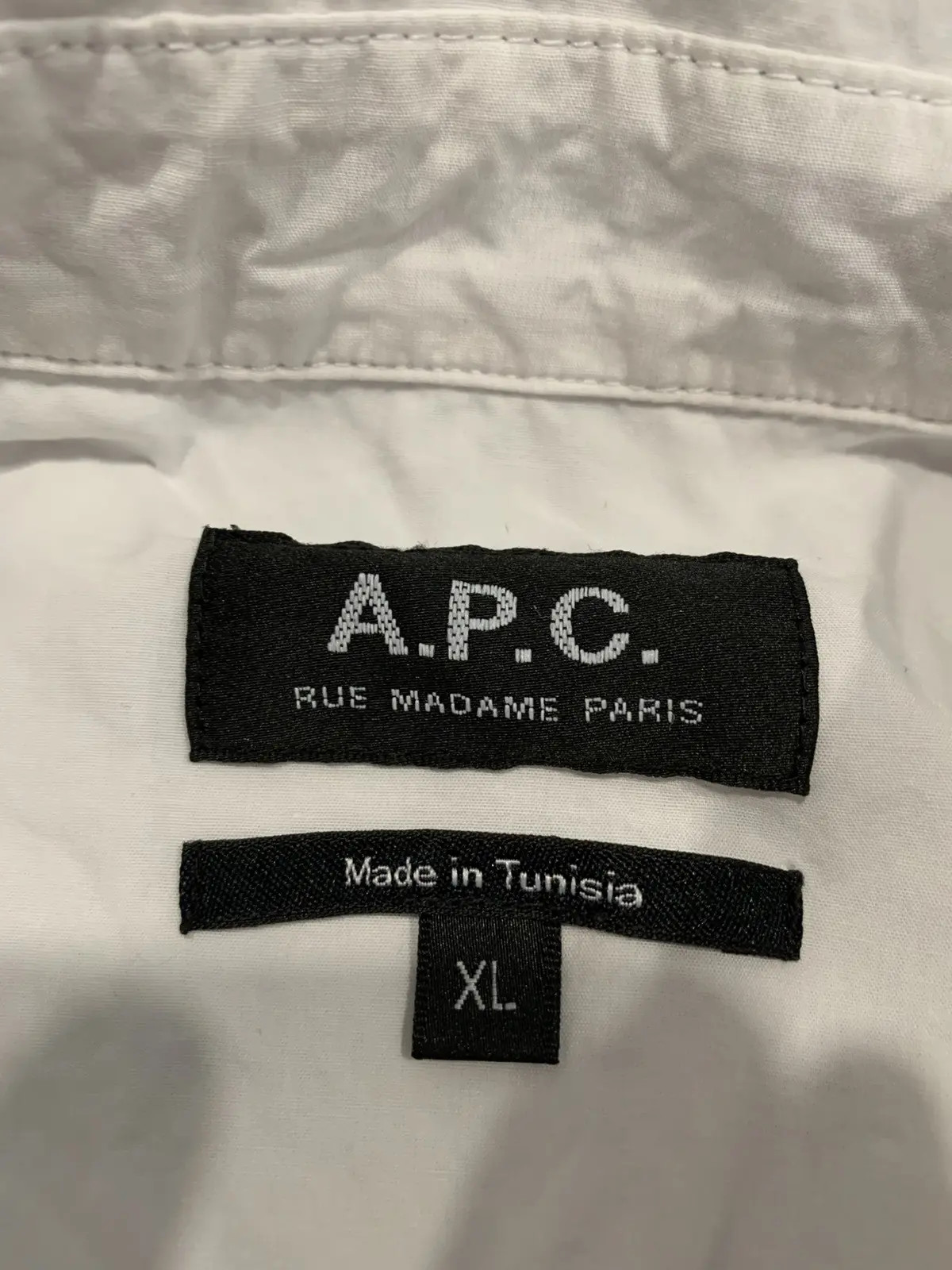 A.P.C classic white button up