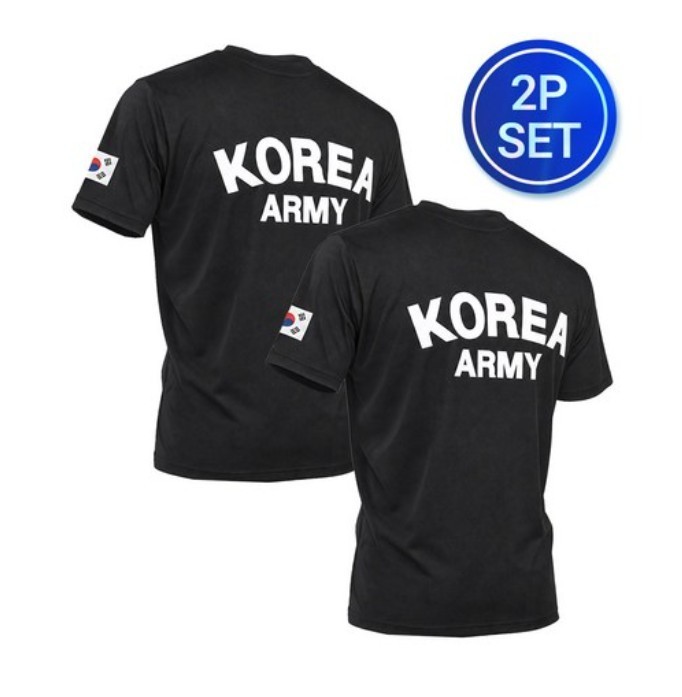 [2-Pack] ROKA Korea Army Cooling T-Shirt Quick Dry Military Tactical Tee Shirt
