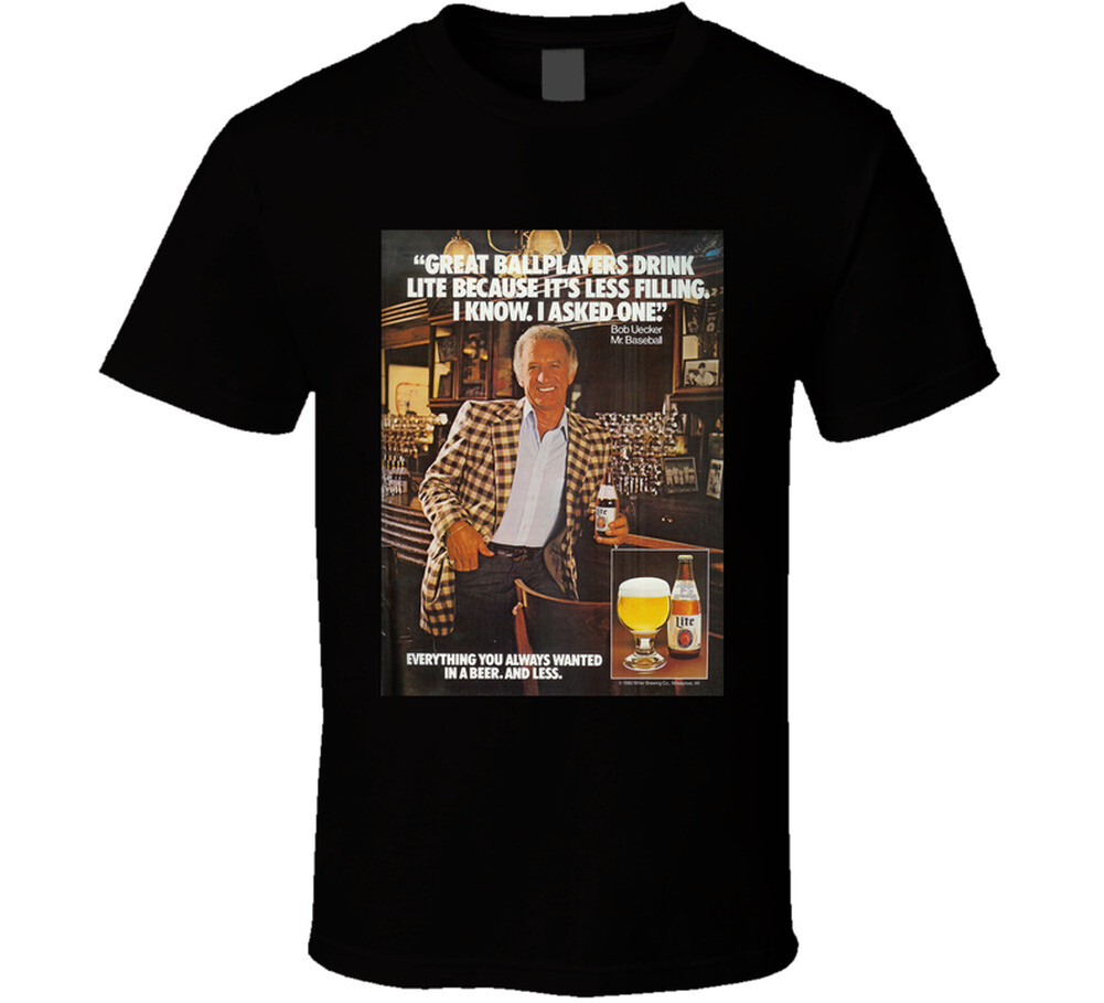 Bob Uecker Miller Funny Baseball Memory T Shirt