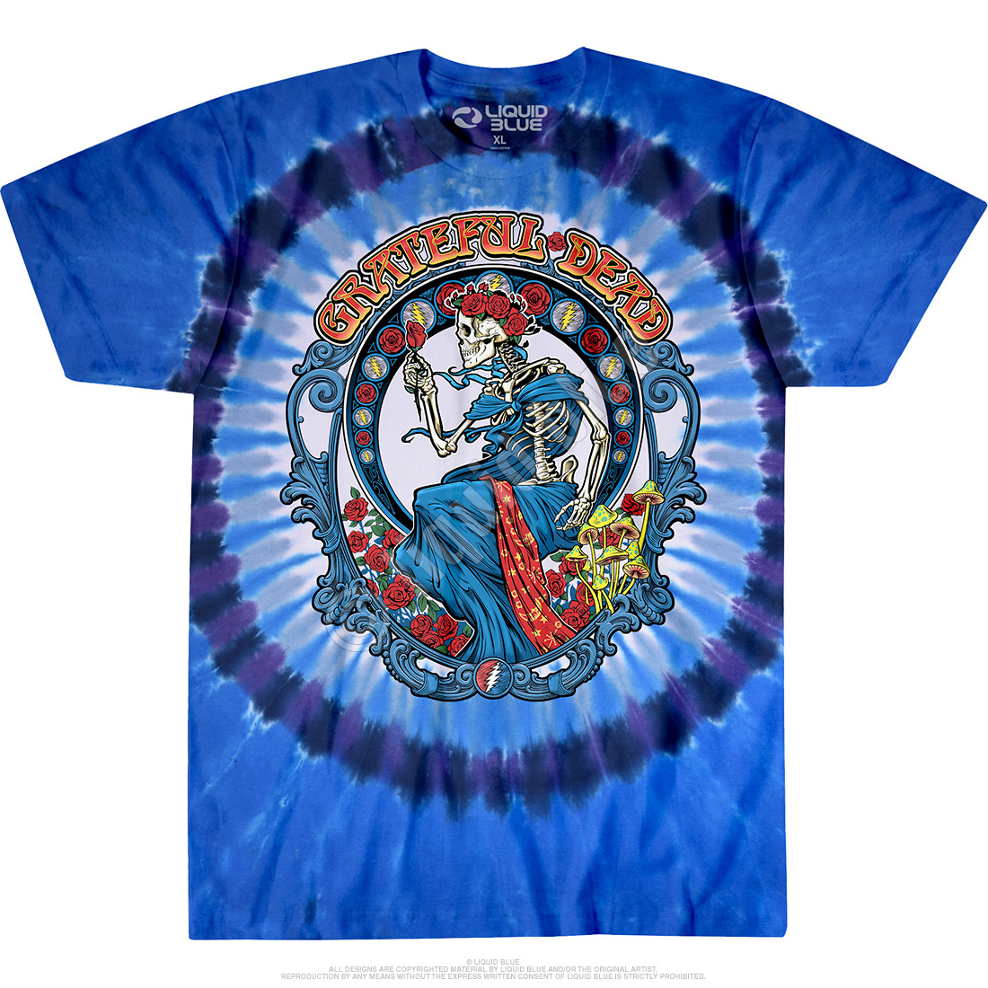 GRATEFUL DEAD-VINTAGE BERTHA-2 Sd TIE DYE T-SHIRT S,M,L,XL,2X-3X,4X,5X,6X Garcia