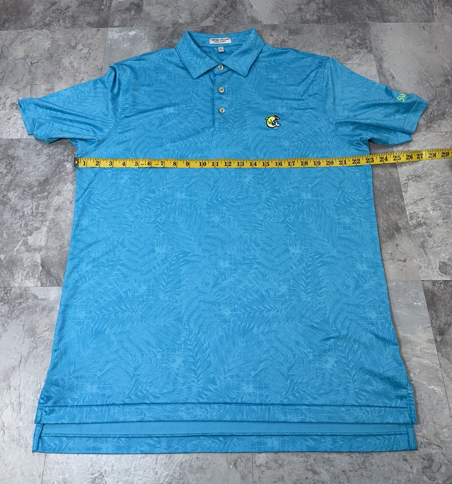 Peter Millar x Swag Hand Ten Flipper Polo Golf Summer Comfort Shirt Mens Size M