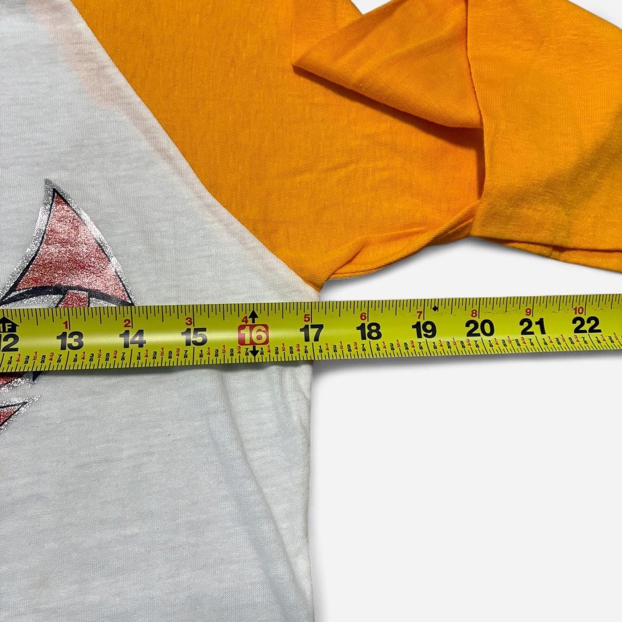 True vintage Early 70s Aerosmith Band tee white and yellow Raglan GRAIL