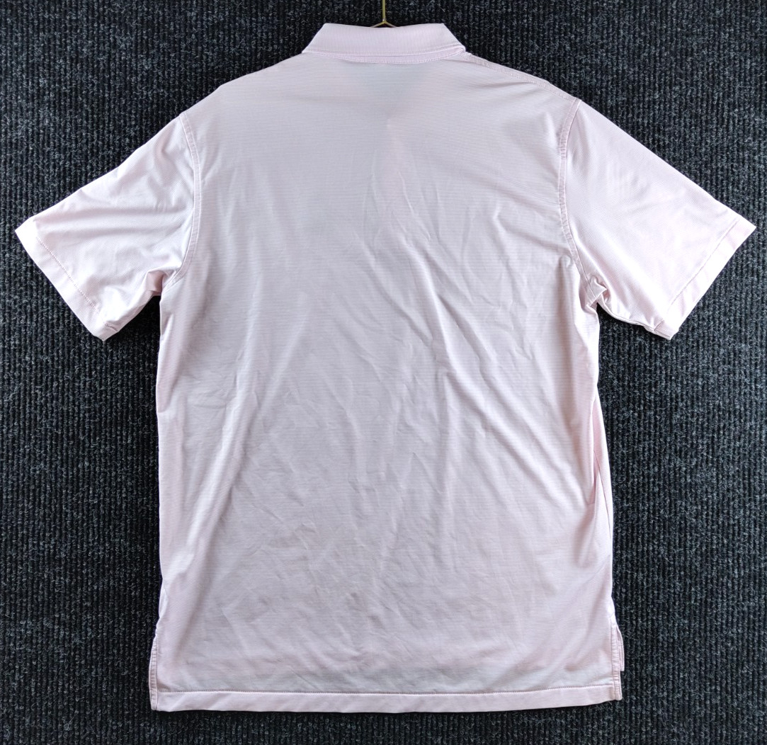 Peter Millar Summer Comfort Three Jack National Polo Pink Stripe Size L-M0037