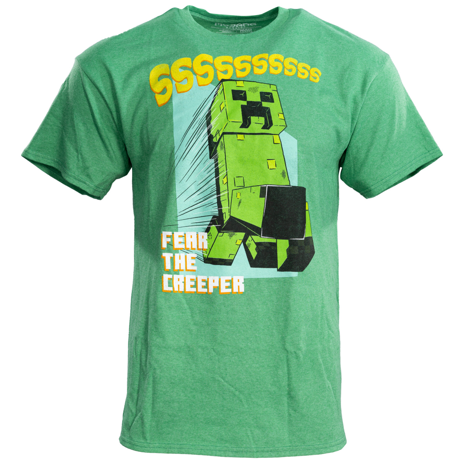 Minecraft Fear The Creeper Glow in Dark 2 Piece Adult T-Shirt Set