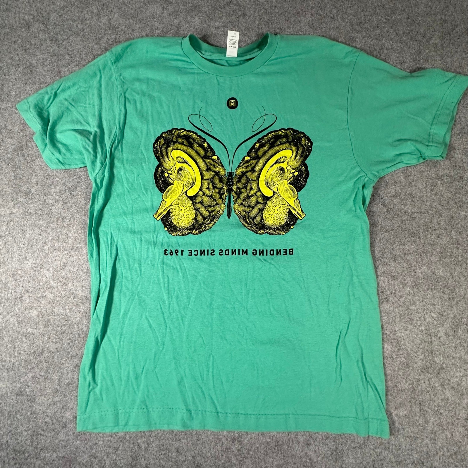 Tultex Ann Arbor Film Festival T-Shirt Large Green Mens Graphic Short Sleeve