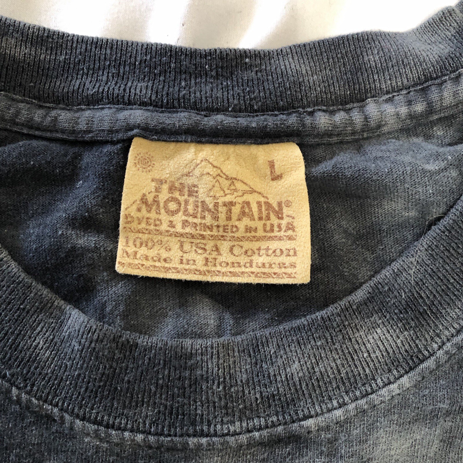 VTG The Mountain Mens Large T Shirt Baggy Angry Grizzly Bear Graphic Tie Dye Y2K