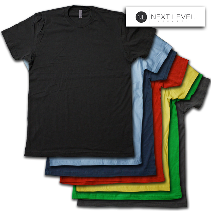 NEXT LEVEL APPAREL #3600 T-Shirt – Soft, Vintage Weight Blank Tee in ALL COLORS