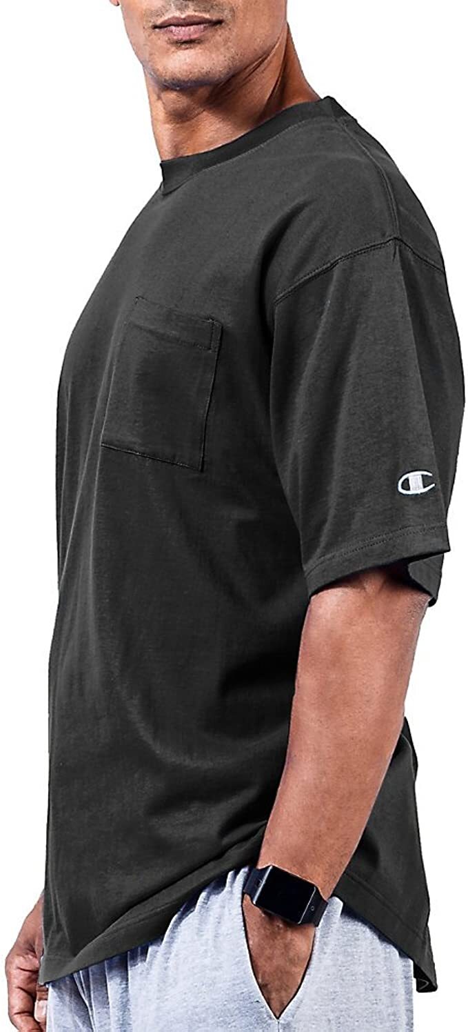 Champion Big & Tall Men’s Jersey Pocket T-Shirt, Sizes LT – 6XL, Color Options