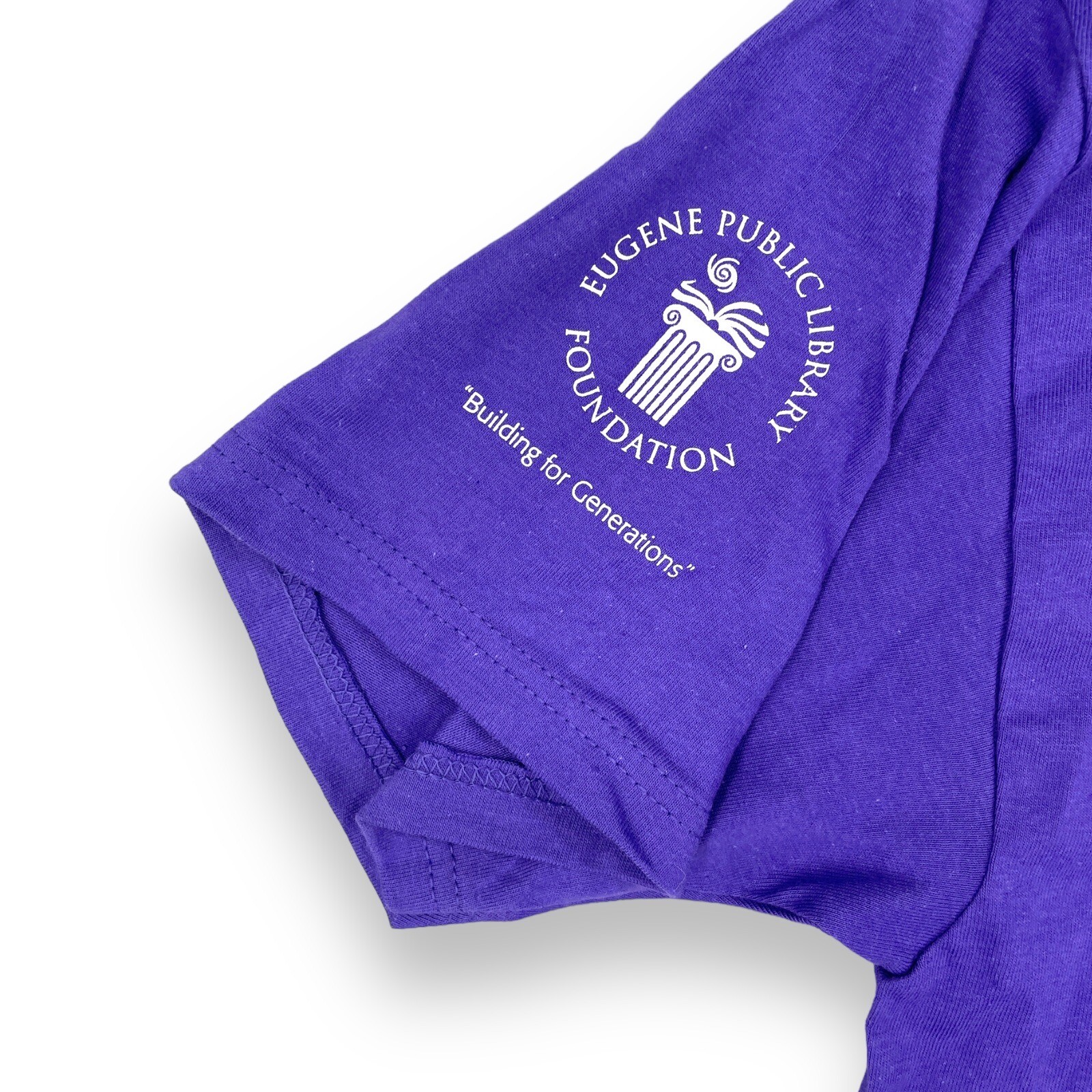 Vintage Eugene Public Library Universe of Ideas Tee Oregon (Purple) Size L