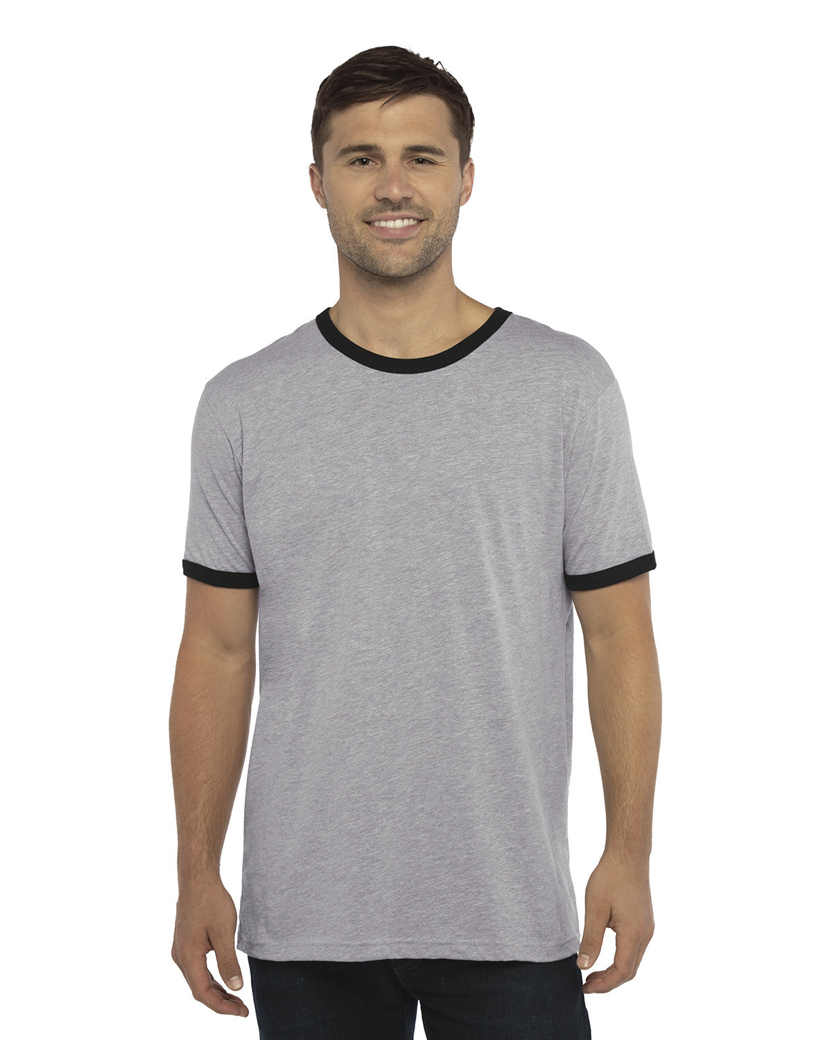 Next Level Apparel Unisex Ringer Stylish T Shirt Casual Plain T-Shirt – 3604