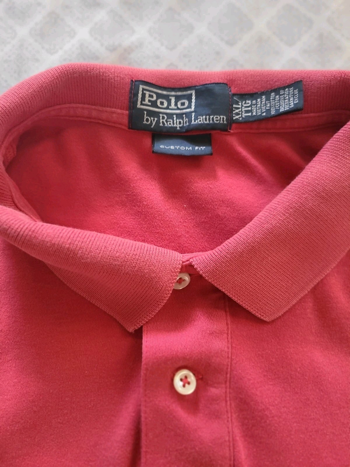 Polo Ralph Lauren Golf Polo Custom Fit Red Short Sleeve Shirt Mens Sz XXL 2XL