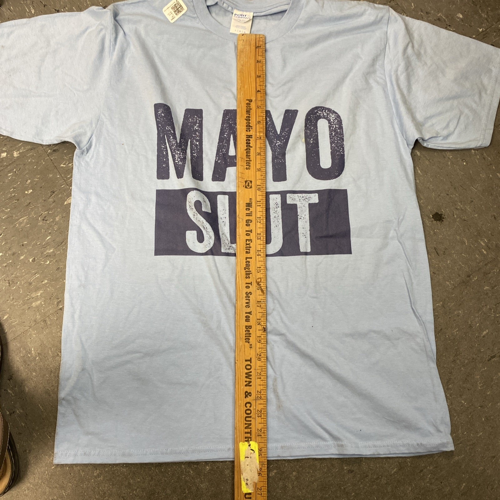 Mayo Slut – Funny Tshirt New Large