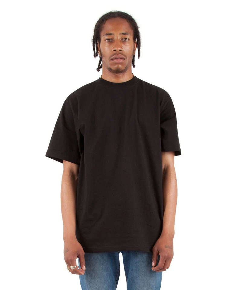 5XT 3 Pack Shaka Wear Men Short Sleeve 5Xtall Tee Max Heavyweight Black T Shirt