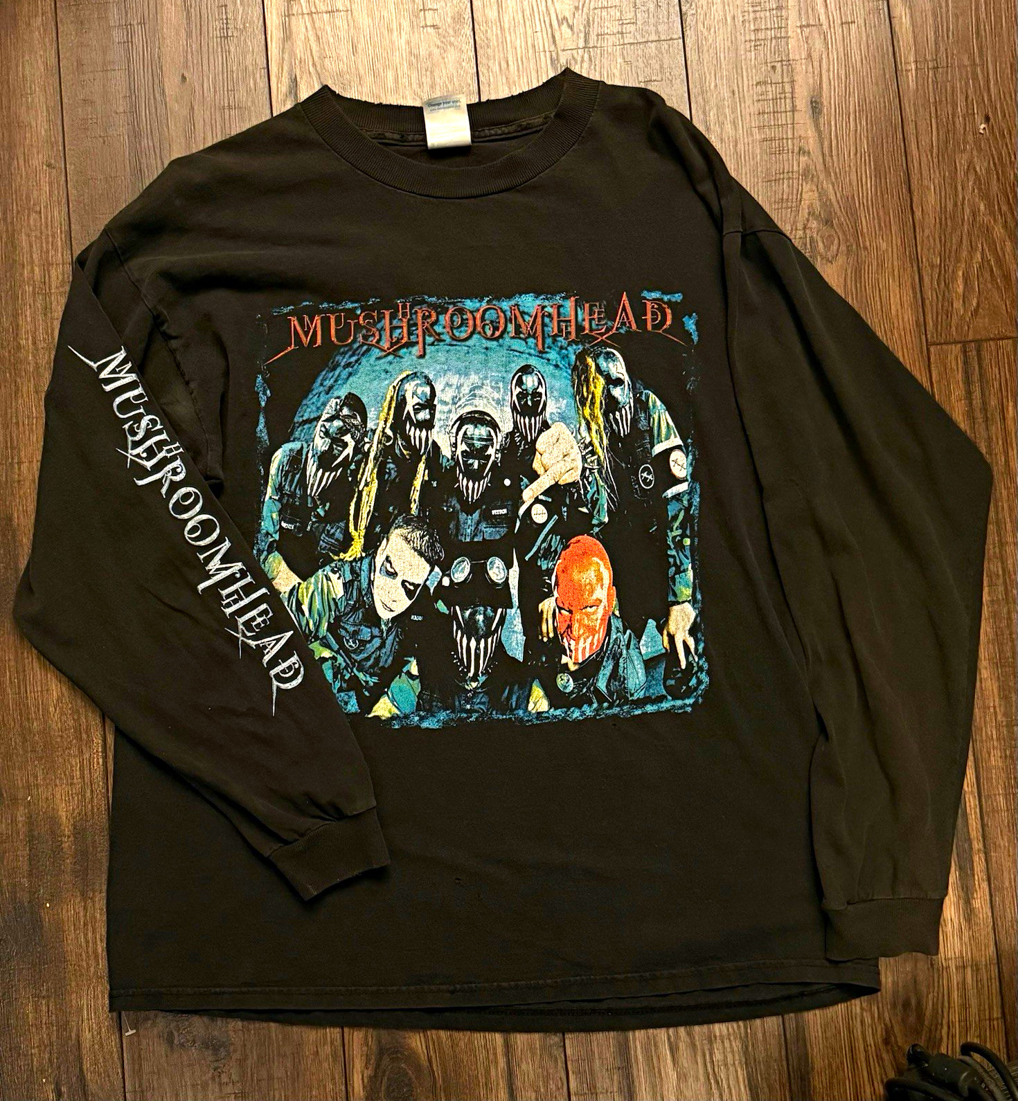 Vintage Mushroomhead Long Sleeve T-Shirt Size L Nu Metal Y2K Delta Pro Weight