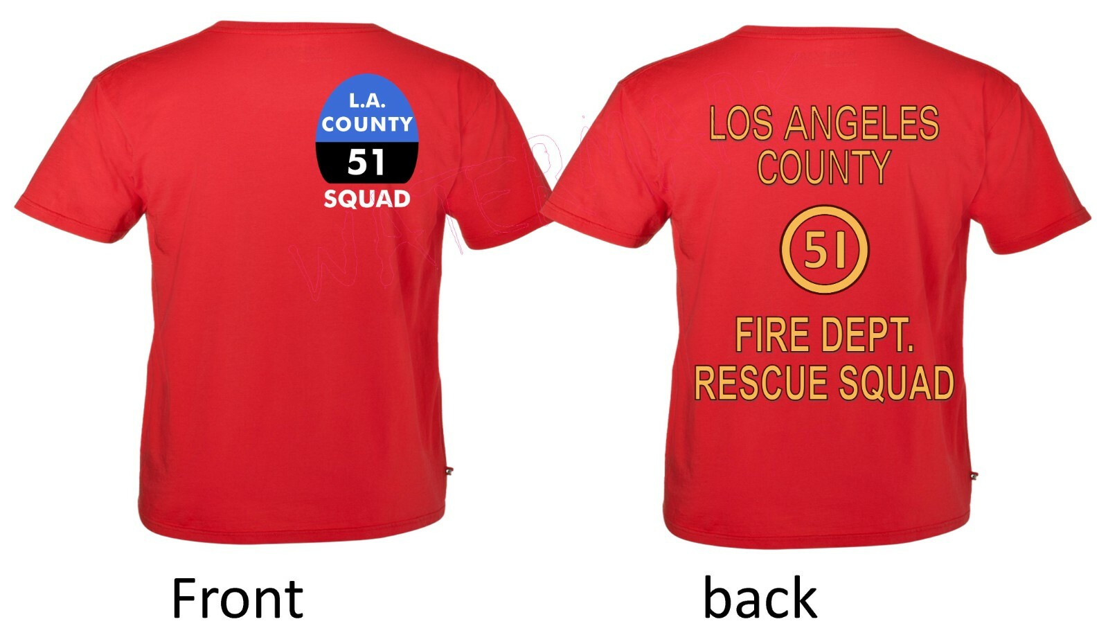 Emergency: L.A. Fire Department Gage DeSoto Squad 51 Paramedic Parody T Shirt
