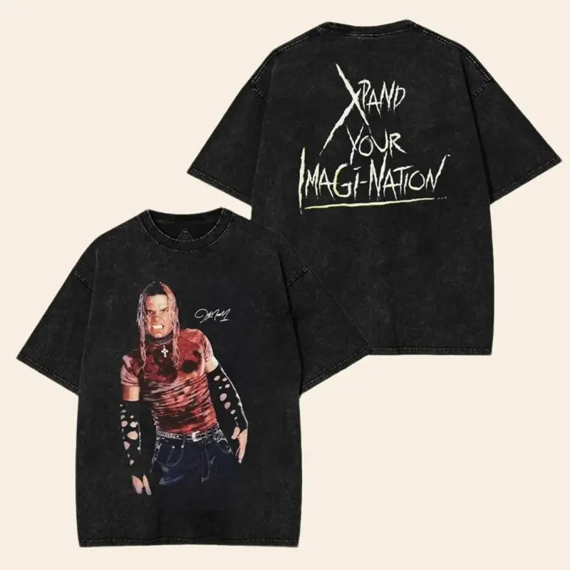 Vintage Jeff Hardy T-Shirt unisex Wrestling WWE Fans Menswear