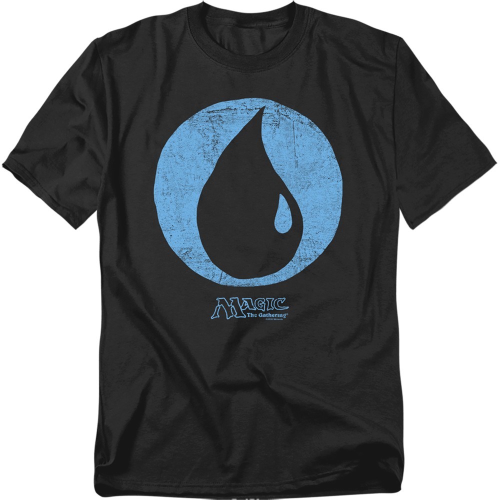 MAGIC THE GATHERING BLUE SYMBOL Licensed Adult Graphic Tee Shirt SM-5XL