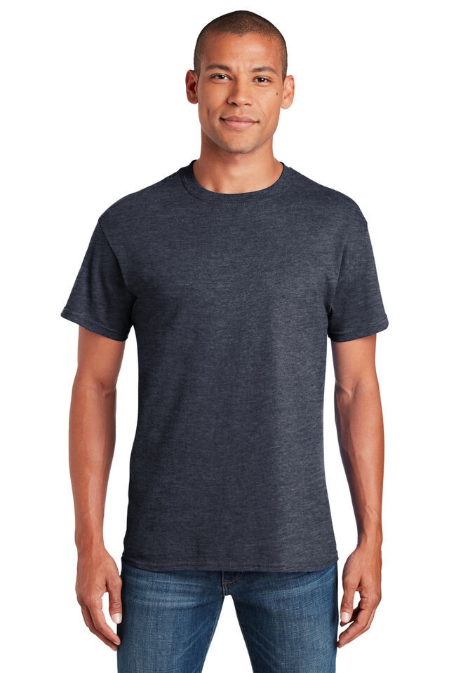 Pack Of 5 Gildan G500 Mens Short Sleeve Heavy 100% Cotton Stylish Plain T-Shirt