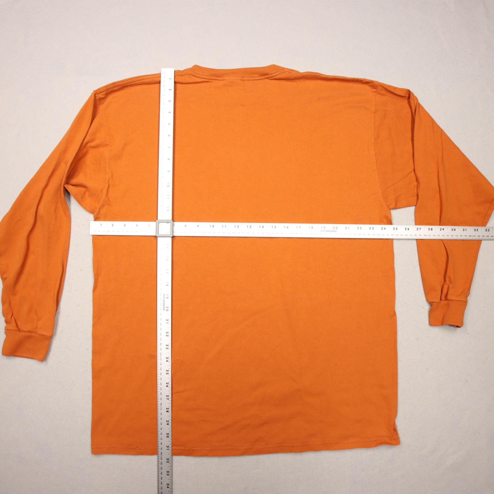 Nike Shirt Men Extra Large Dark Orange Long Sleeve Swoosh Logo Crewneck Athletic