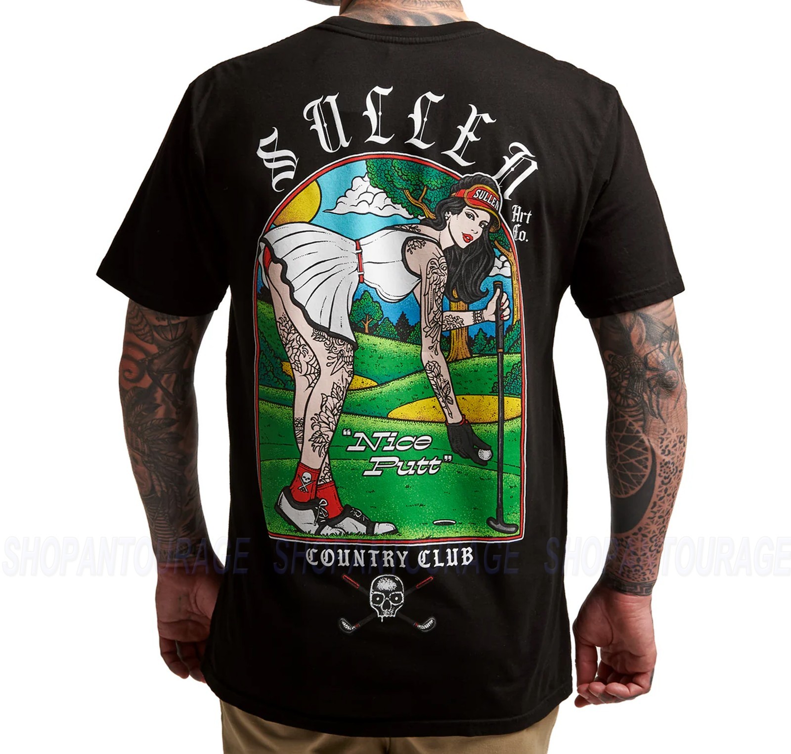 Sullen Nice Putt Premium Fit SCM8232 New Short Sleeve T-shirt For Men | 2 Colors
