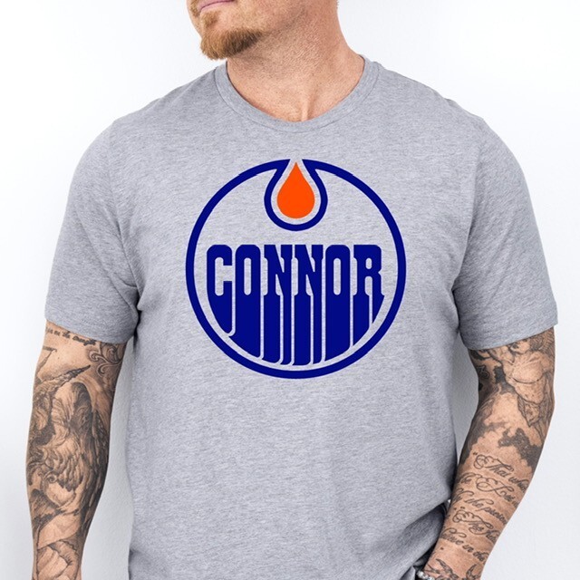 CONNOR McJESUS | Edmonton Hockey themed Ring Spun Cotton T-Shirt