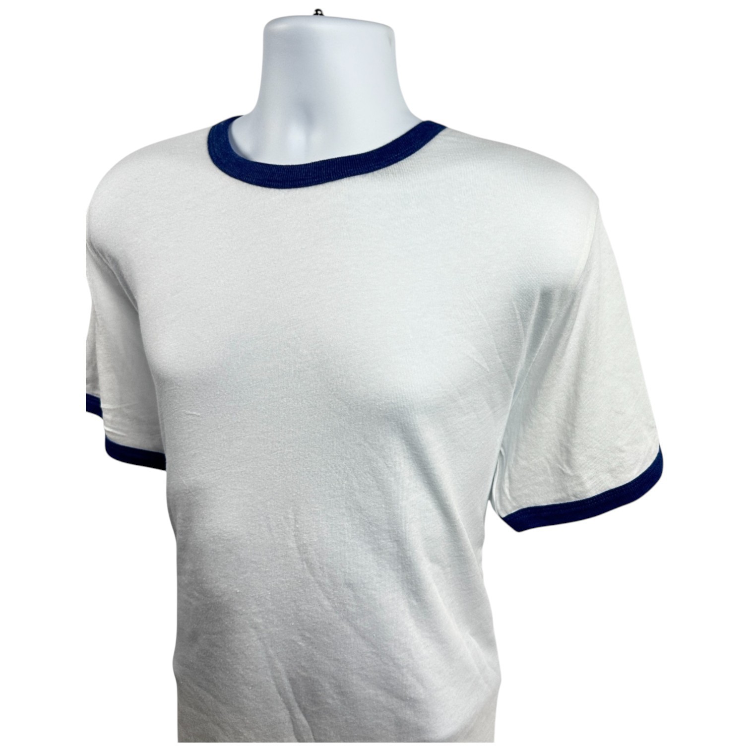 Men’s Alternative Apparel Keeper Ringer Tee Premium Retro( White/Vintage Royal)