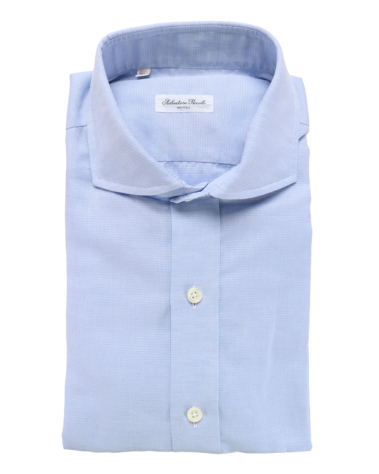 NWT SALVATORE PICCOLO DRESS SHIRT Napoli cotton handmade luxury Italy 40 15 3/4