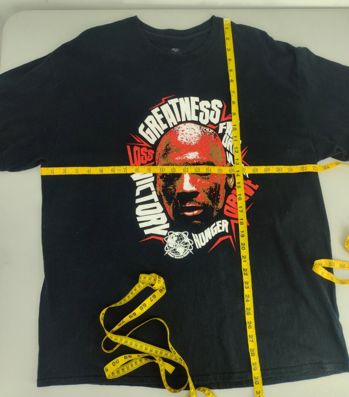 United Sneakerhead Michael Jordan Greatness Black Red Heavyweight T-Shirt Men XL
