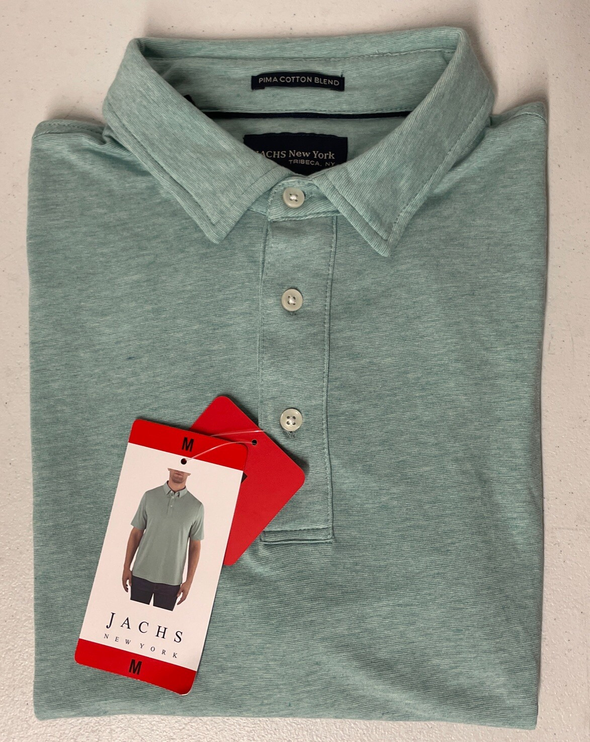 Jachs NEW YORK Men’s Ultra Soft Pima Cotton Blend Polo Shirt