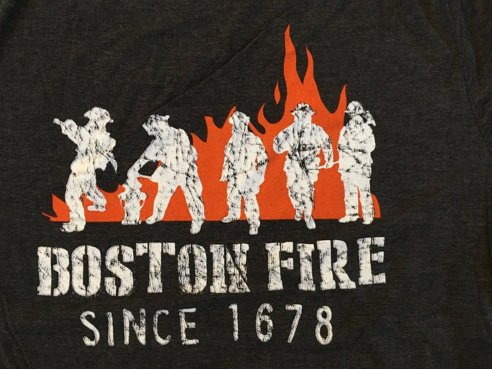 Boston Fire Since 1678 T-Shirt dark gray NWOT, various sizes Tee shirt