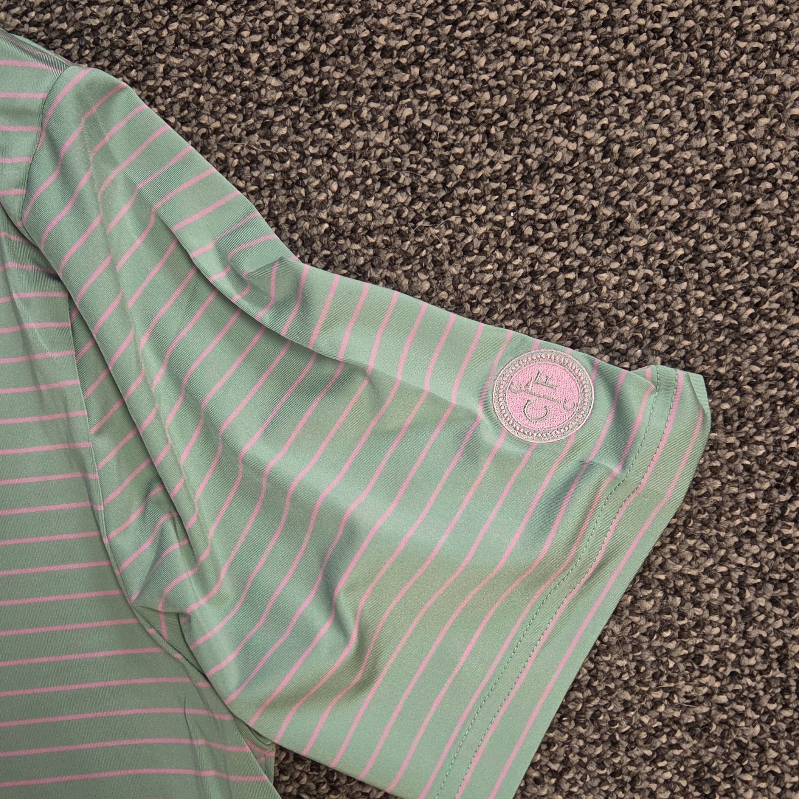 Lot (2) RLX Ralph Lauren Striped Short Sleeve Golf Polo Shirts Men’s Size M