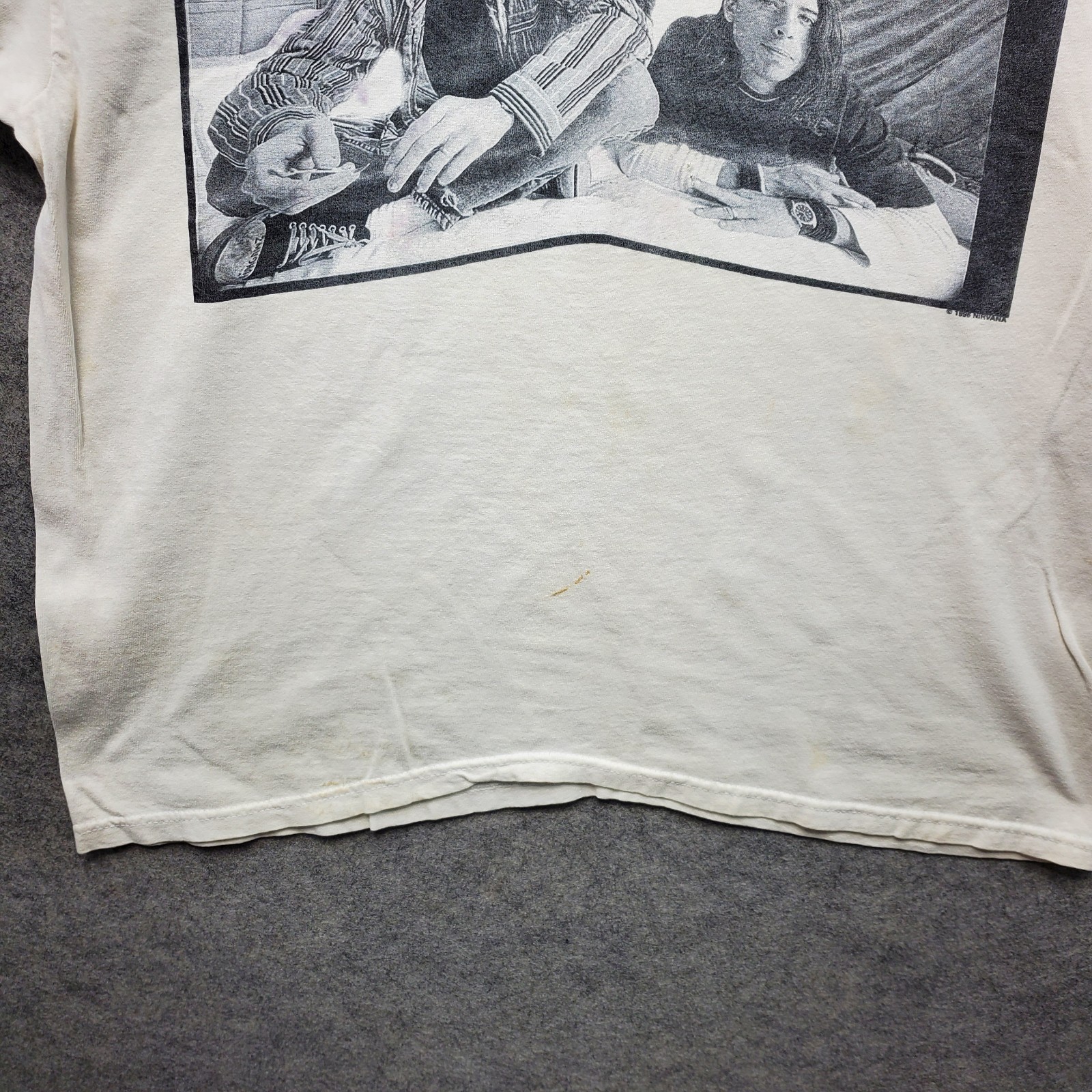 Vtg Nirvana T-Shirt Men’s Size XL White 1996 Kurt Cobain Band Music *No Tag*