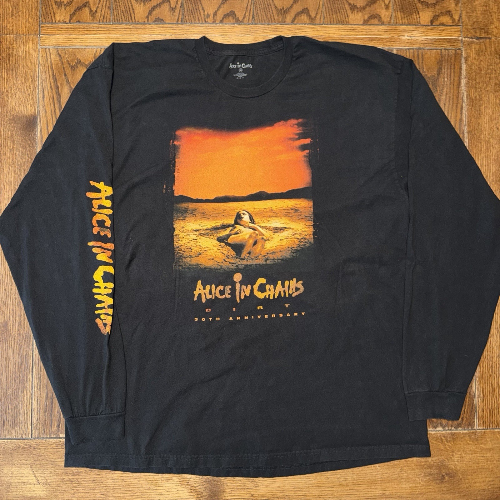 Alice In Chains Dirt 30th Anniversary Band Long Sleeve T Shirt Mens 3XL Black