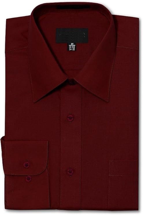 NEW Men’s Regular Fit Long Sleeve Solid Color Dress Shirts – 28 Colors