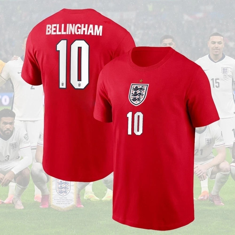 England National Team 2026 Soc.cer Name Number Players Gift For Fan S-5XL