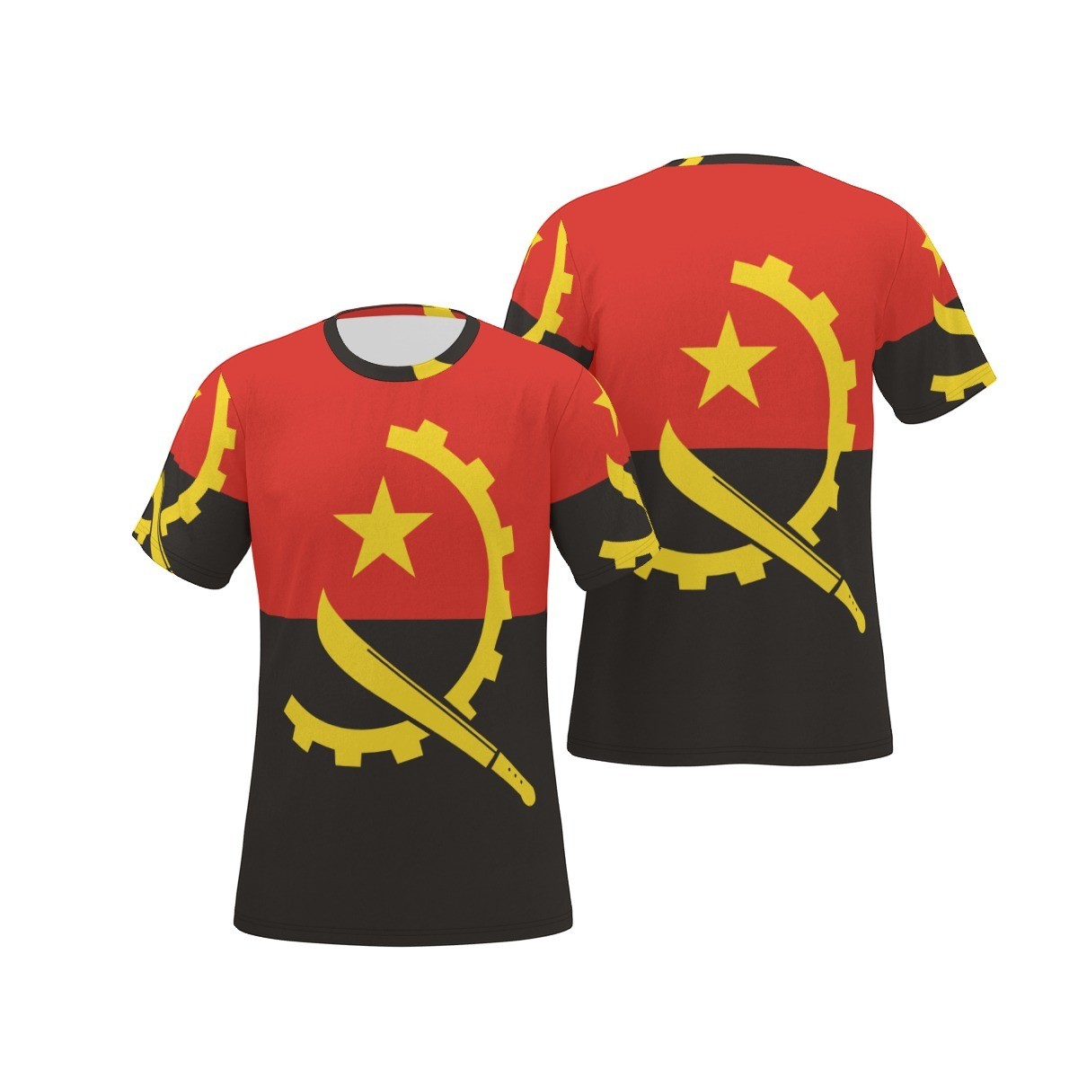 New Angola Flag All-Over Print Men’s O-Neck T-Shirt